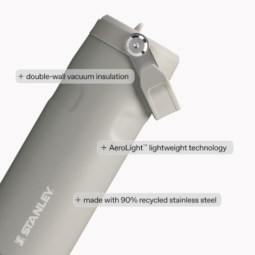 Image of STANLEY IceFlow Flip Straw 2.0 Water Bottle 24 oz | Built-In Straw with Larger Opening | Lightweight and Leak Resistant | Insulated Stainless Steel | BPA-Free | Sorbet Garden