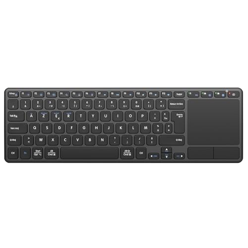 Clavier Bluetooth avec Pavé Tactile QWERTZ DE : tapez sans souris sur tablette
