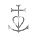 Produktbild Wandtattoo Logo Croix De Camargue selbstklebend  mehrere Farben  10 silber