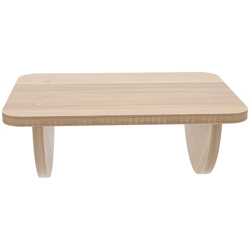 Repose-pieds bureau bois ergonomique contre les douleurs de dos assis