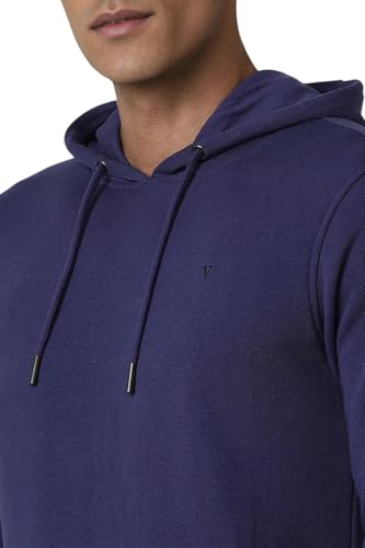 Image of Van Heusen Men's Hooded Neckline Full Sleeve Premium Cotton Blend Sweatshirt for Men | Effortless Styling | Comfort Wear