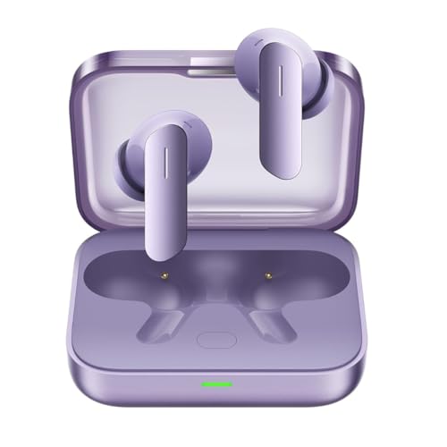 Image of for Buds Air 7 Compatible with Realme 12.4mm Dynamic Bass Drivers,52Hrs Playtime, 52dB Hybrid ANC, 45ms Low Latency, 360 Spatial Audio, Hi-Res LHDC, IP55 Dust & Water Resistant, BT v5.4-Purple