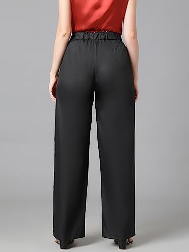 Image of KOTTY Women's Tailored Fit Trousers with Stylish Pleats