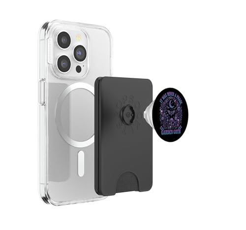 PopSockets PopWallet para MagSafe luna polilla gótica tarjetero esqueleto iPhone 3