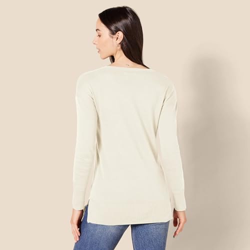 Image of Amazon Essentials Women's Lightweight V-Neck Tunic Sweater, Long Sleeve, Ribbed (Available in Plus Size)