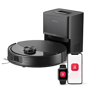 roborock Q10 S5+ Saugroboter mit Wischfunktion, 10.000 Pa HyperForce Saugkraft, Dual Anti-Tangle System, Auto Lifting Mopping, Ideal für Tierhaare, Teppiche, Hartböden (Schwarz)