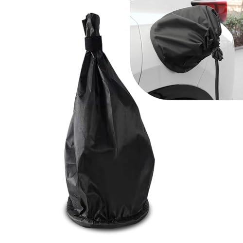 Bawkars Ma-gnetic EV Charger Port Cover, Outdoor Waterproof Dustproof All Weather Protection, EV Car Charging Port Protection Accessory for Most Electric Vehicles (Black)