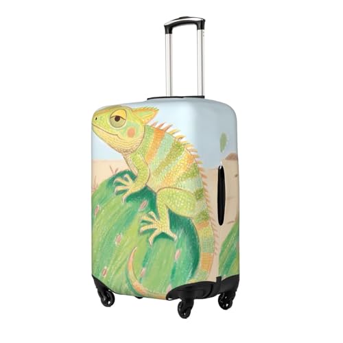 Chameleon Cactus Green Luggage Covers For Suitcase Travel Suitcase Cover Protector Scratch-Resistant Covers For 25-28 Inch Luggages L2