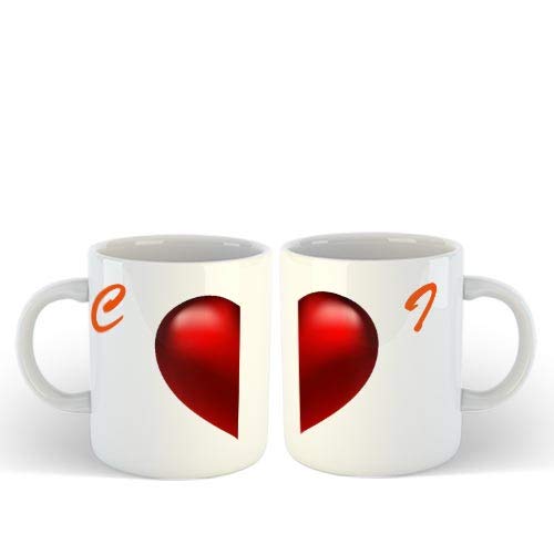 Gen 7 Couple Gift Coffees Sets C Love I. Gift for Wife Husband Boyfriend Girlfriend Fiance Fiancee, Ceramic Mug??(350 ml, Pack of 2)-image-15
