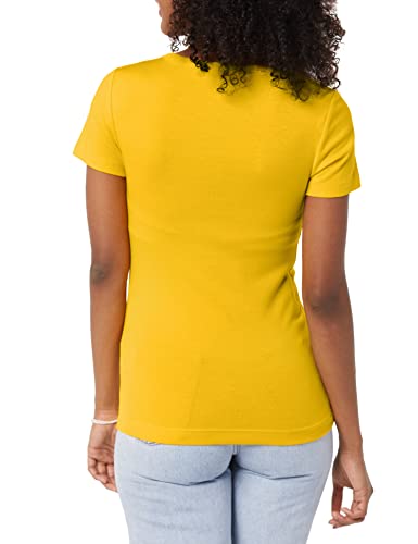 Image of Amazon Essentials Women's Slim-Fit Short-Sleeve Crewneck T-Shirt, Pack of 2