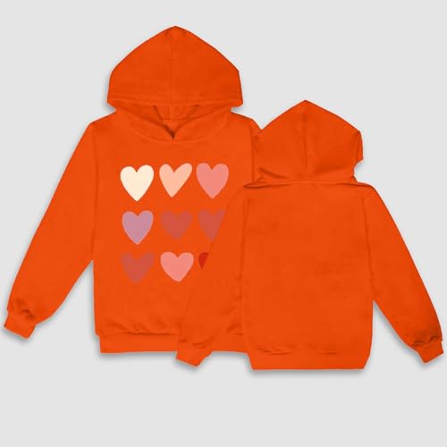 Kids Girls Heart Graphic Print Long Sleeve Hooded Sweatshirt Pullover Tops Toddler Boy Y2K Hoodies Fall Outfit2