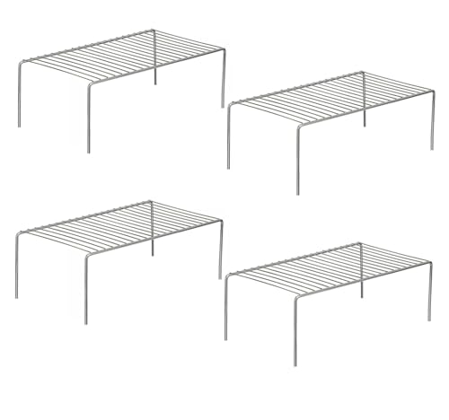 NH10 DESIGNS Stainless Steel Cabinet Shelf Divider for Kitchen/Storage Rack for Kitchen Cabinets/Kitchen Organizer Rack (Pack of 4) (NHSP) (B0CLYFDVYD) Amazon Price History, Amazon Price Tracker