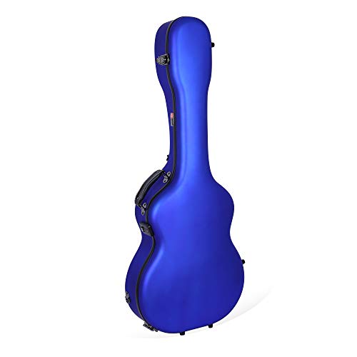 Image of Crossrock 8lb Ultra-Light Fiberglass Case for OM, Martin 000 Guitars-TSA Latch(CRF5020OMBL)