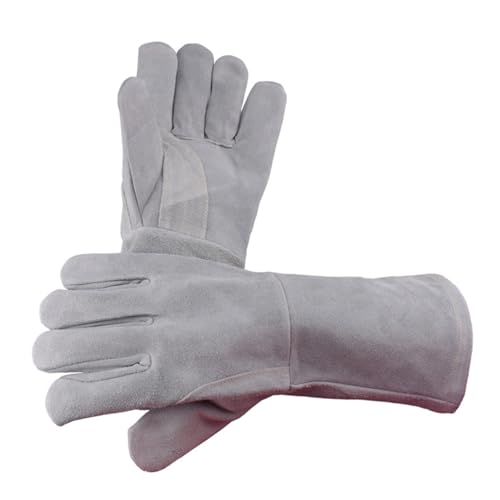 Evite quemaduras con guantes de soldadura de piel de vaca ignífugos Veemoon