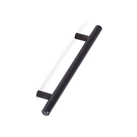 Simple Modern Rounded TBar HandleOil Rubbed25 Pack5 Inch Kitchen Cupboard Furniture Cabinet Hardware Drawer Pull Trad Cover