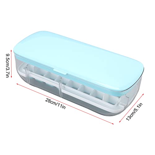 Bandeja para Hielo con Tapa y Cubeta, 24 Moldes Azul miniatura 5