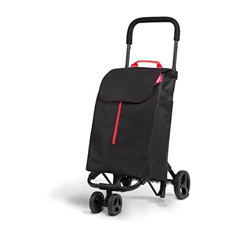 GIMI Folding Steel Frame, Stainless Steel, Black, 50 litri di capienza Cover