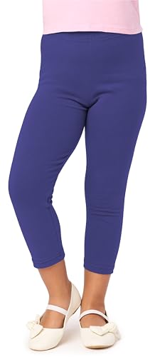 Merry Style Leggins 3/4 para Niñas Mallas capri Pantalones Piratas Ropa Infantil Deportiva para Niña verano y primavera MS10-226 (Cobalto,140)