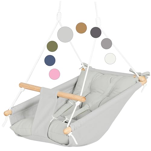 Leinwand Baby Hängematte Schaukel von Cateam - Grau - Hängende Schaukel...
