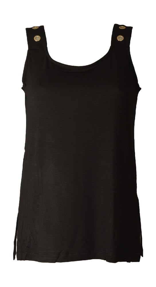 RAGNO Canottiera Donna Spalla Larga con Spacchi Laterali Morbida Viscosa Articolo DT02T2