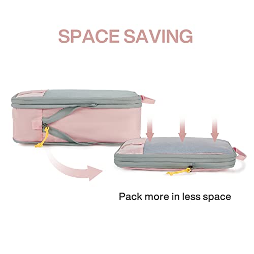Image of BAGSMART Compression Packing Cubes for Travel, Lightweight Vacation Essentials, Suitcase Organizer Bags Set, Durable Luggage Organizer, Baby (2 /4 /6 Set Options)
