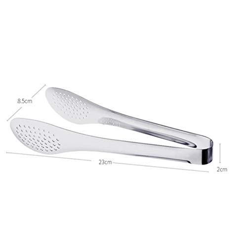 UIXIYIMG 5PCS Kitchen Tools Stainless Steel Anti-scalding Bread Food Clip Barbecue Tongs BBQ Grilling Bbq Tools Kitchen Grill Accessories,White