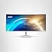 msi PRO MP341CQW 34-inch VA 3440 x 1440(UWQHD) Computer Monitor, 100Hz, Free-Synch, HDMI, DisplayPort, VESA Mountable, Speaker, 1ms, White