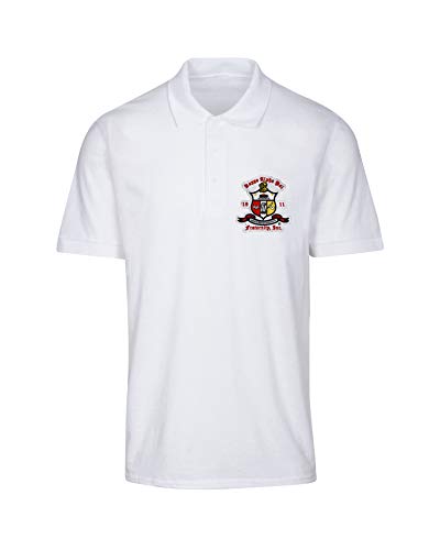 Kappa Alpha Psi Polo Shirt White/White XX-Large
