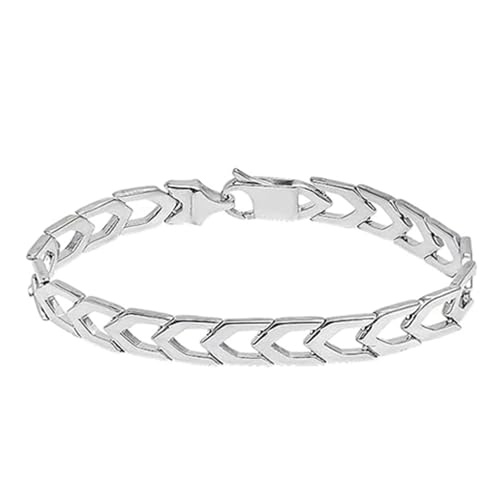 Image of TRUESILVER ACPL 925 Sterling Silver BIS Hallmarked Bracelet for Men | Pure Silver Jewellery for Wedding Anniversary Birthday