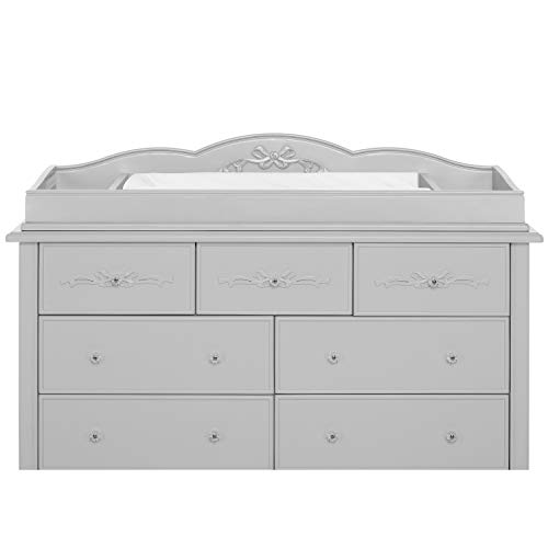 Image of Evolur Aurora Change Tray I Lasting Quality I Intricate Ribbon Bow Scrollwork, Silver Mist