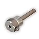 iOVEO Tauchhülse Edelstahl V4A, G 1/2 Zoll, Einbaulänge 100mm, DN 12, für 6mm Fühler, Messfühler, Pufferspeicher, Solarspeicher, Tmax 600°C, Silber, 420TH00010