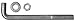 Acorn International AB126HD Anchor Bolt 1/2"X6" Galvanized, 50/Carton w/Nuts & Washers