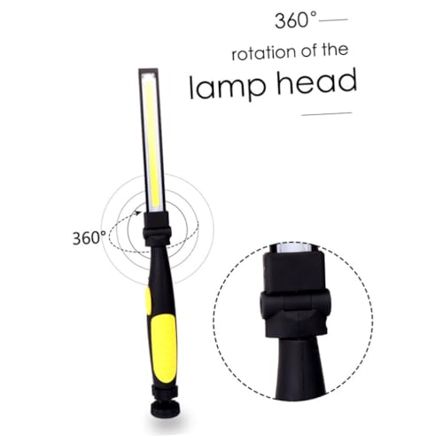 Lampe de travail COB LED rechargeable avec clip et aimant - 5