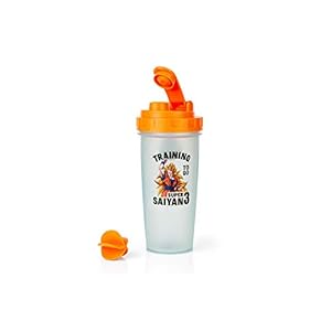 Dragon Ball Z Super Saiyan Goku Gym Shaker Bottle -20-ounce BPA-Free Plastic Blender Bottle With Whisk Ball – Protein Shake, Meal Replacement, Smoothie Mixer – Gym Workout Accessory – Ideal DBZ Gifts