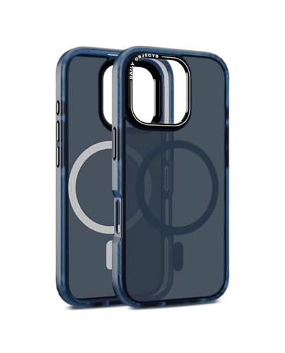 Image of DailyObjects Polycarbonate Nimbus Magnetic Protective Back Cover Compatible with iPhone 16 Pro |Camera & Body Protection | Scratch Resistant|Precise Cutouts & Modern Design|Wireless Charging Blue