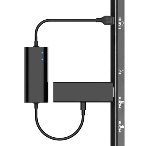 Stromkabel Netzteil für TV Stick, Kabel Ladekabel Netzkabel Stromstärke erhöhen für mehr Klarheit, Versorgt Streaming TVSticks Direkt