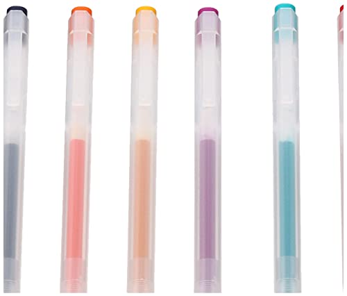 Set de 10 bolígrafos gel MUJI 0.5mm knock tipo miniatura 3