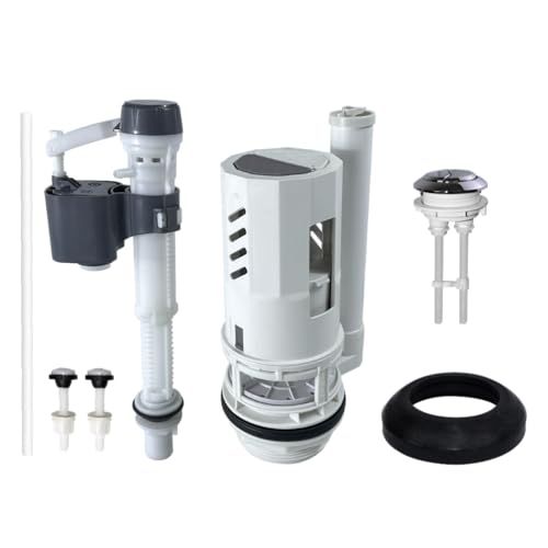 NANABIMIC 3-Inch Dual Flush Valve Replacement Kit for 2-Piece Toilets,