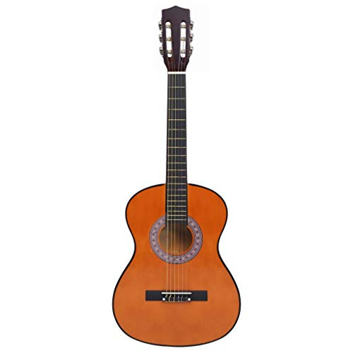 lyrlody Guitare Acoustique, Guitare Classique Marron Foncé pour Amateurs pour Débutants - Les Beatles, Paul McCartney, John Lennon, RIngo Starr, George Harrison lyrlody Guitare Acoustique, Guitare Classique Marron Foncé pour Amateurs pour Débutants