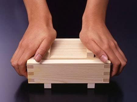 Miniatura 3 de Molde de prensa de sushi de madera EDOYA Hinoki Oshizushi hecho en Japón (8.3 × 3 pulgadas)