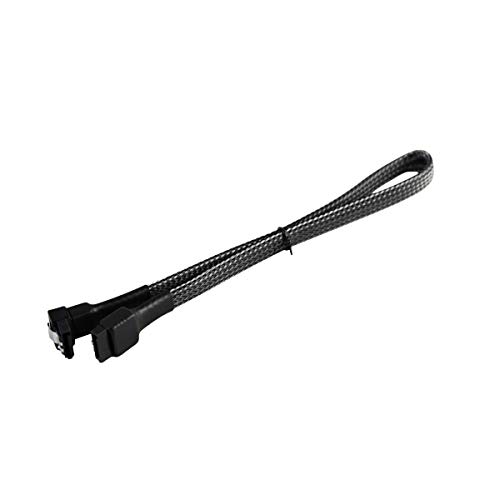 Cable de datos SATA 3.0 30 cm 180° a 90° Darkside