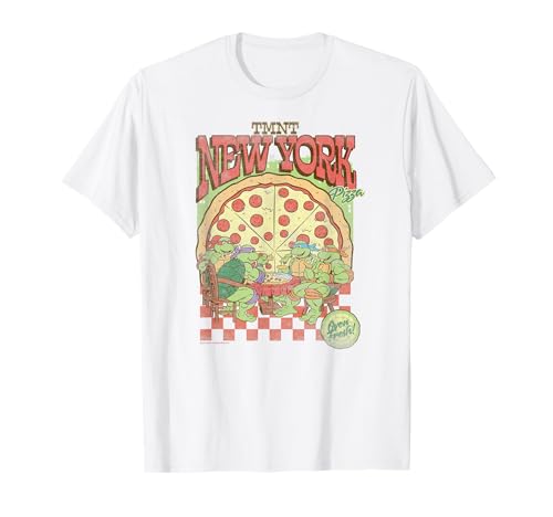 Teenage Mutant Ninja Turtles TMNT New York Pizza Retro T-Shirt