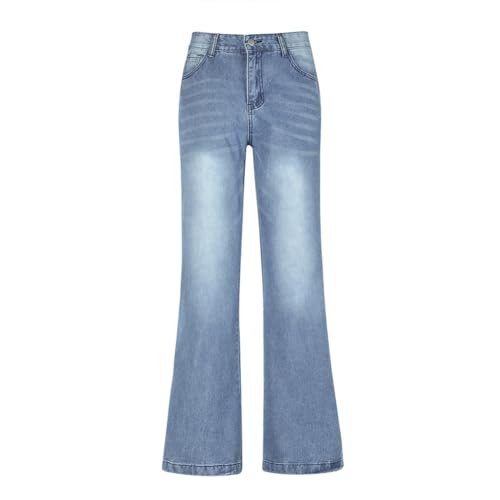 Women High Waist Baggy Wide Leg Jeans Y2K Loose Denim Pants3