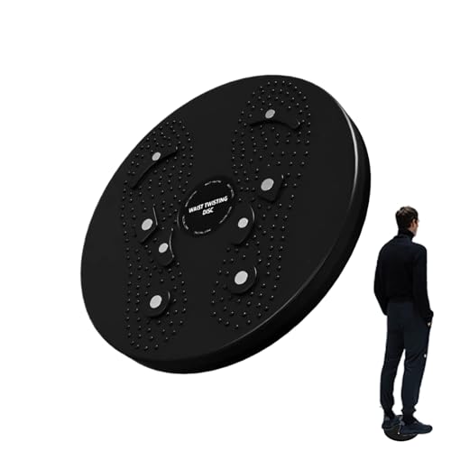 TQEBWUS Tabla giratoria para entrenamiento físico y ejercicios | Disco giratorio antideslizante para la cintura - 90 kg de capacidad de peso para abdominales con imanes, para adelgazar, masaje de pies