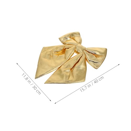 Lazo grande dorado TOPPERFUN 40x30 cm de tela brillante para decorar bodas y fiestas 3