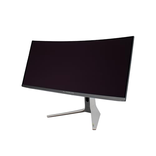 Image of Alienware AW3423DW 34.2 inch Curved QD-OLED PC Gaming Monitor, 3440x1440 Ultrawide, 175Hz, 0.1ms, G-Sync Ultimate, HDR True Black 400, 99.3% DCI-P3, USB Hub, Lunar Light Bundle