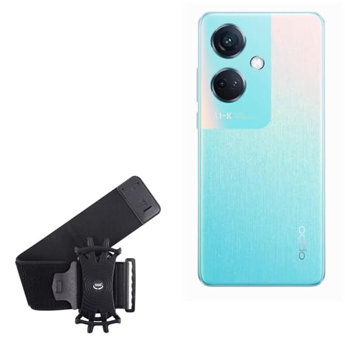 BoxWave Holster Compatible with Oppo K11 - ActiveStretch Sport Armband, Adjustable Armband for Workout and Running - Jet Black