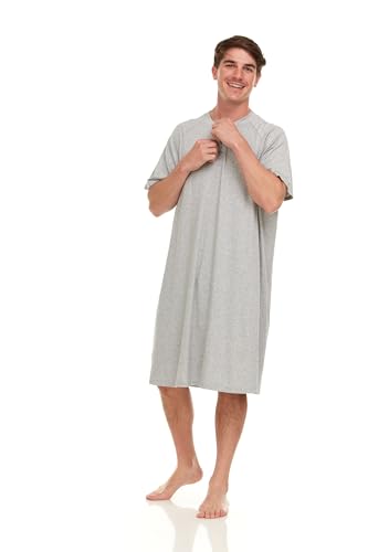 Mens Nightshirt Short Sleeve Lounge, Sleep Shirt, Mens Sleeping Top3