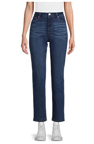 No Boundaries Juniors Dark Wash High Rise Mom Jeans - 1