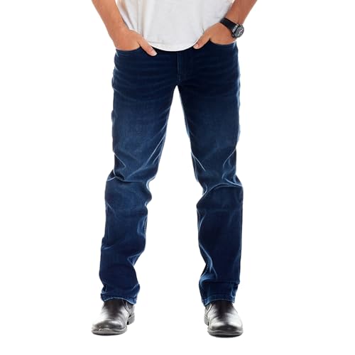 10 Best Athletic Fit Jeans That Flatter Every Active Body 2 The Perfect Jean TPJ Mens Athletic Fit Jean (Knight - Dark Blue 40x28)